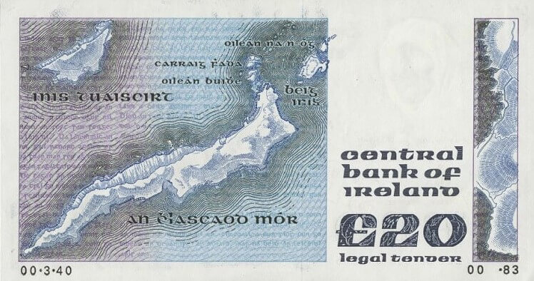B Series £20 Note reverse B Series £20 Note reverse